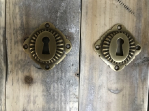 Türbeschlagsatz für Zimmertüren - BB - Messing mit Keramikgriffen