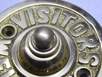 Türklingel „Visitors Welcome“ – 8 cm – Messing