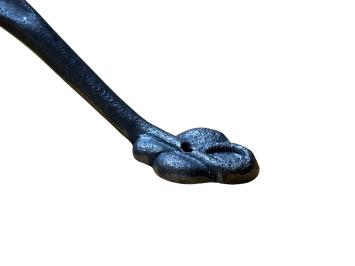 XL door handle in a classic style – cast iron grey – 28,5 cm