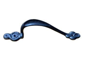 XL door handle in a classic style – cast iron grey – 28,5 cm