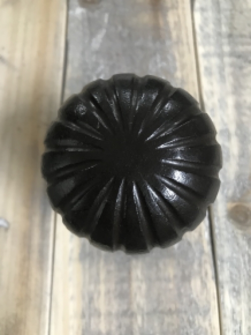 Fixed Door Knob with Rosette - Antique Iron