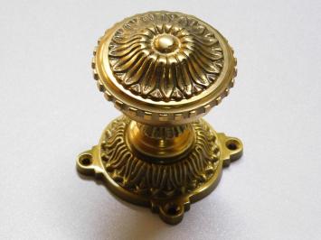 Deurknop met Rozet - Vaste Knop - Messing