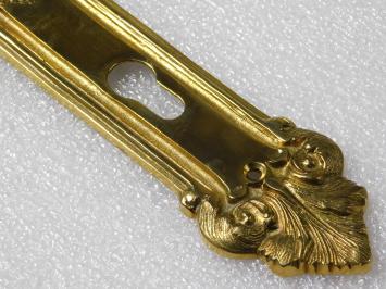 Klassische Türplatte – PC 92 – Messing – 32 x 7 cm