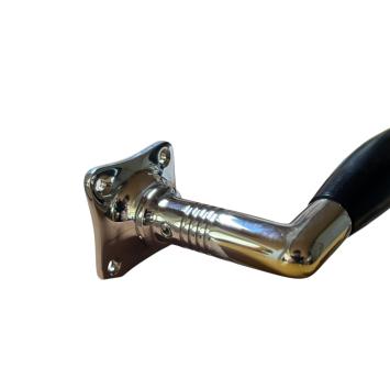 Deurset nikkel glans - kamerdeurbeslag met rozetten - klassiek