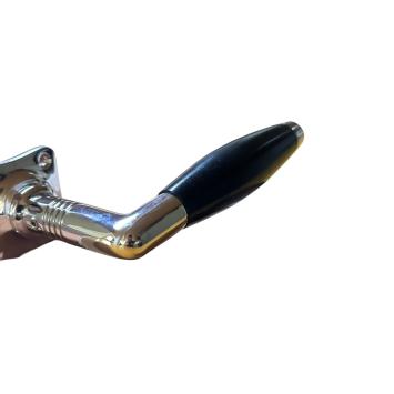 Deurset nikkel glans - kamerdeurbeslag met rozetten - klassiek