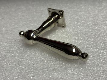 Door hardware set – nickel chrome – polished handles and escutcheons