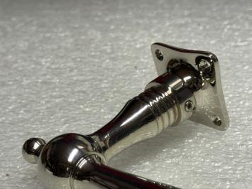 Door hardware set – nickel chrome – polished handles and escutcheons