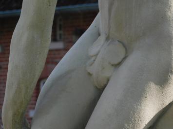 Discuswerper op Sokkel XL - 230 cm - Gietsteen - Vintage