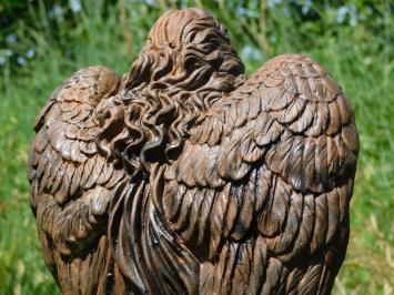 Engelbeeld - 50 cm - Steen in Oxide