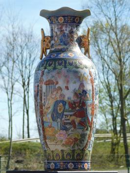 Vintage-Porzellanvase – 60 cm – Asiatischer Stil