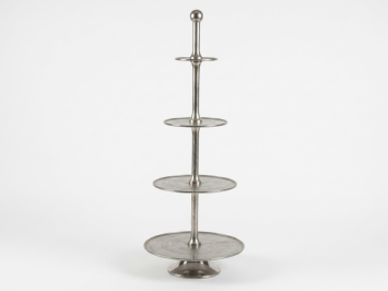 Robuuste Etagère XL - 125 cm - 4-Laags - Zilverkleurig - 125 cm - Alu