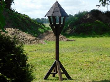 Handgefertigtes Vogelfutterhaus - Robust - 210 cm - Holz