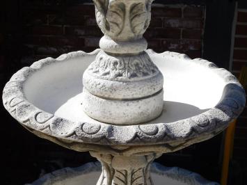 Eleganter Brunnen – 160 cm – Stein – Klassischer Gartenbrunnen