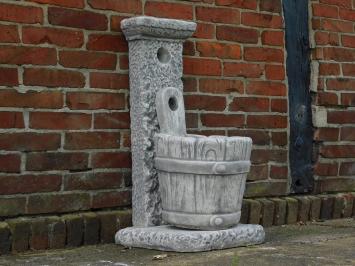 Brunnen mit Eimer – 80 cm – Stein