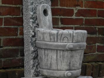Brunnen mit Eimer – 80 cm – Stein