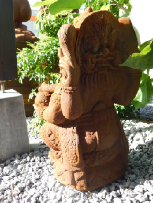 Beeld Ganesha 1 - Steen in Oxide - 68 cm