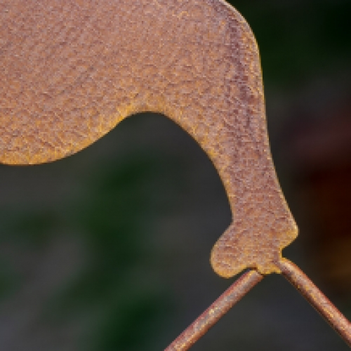 Gartenstab in Form einer Katze, schöne Gartendekoration!