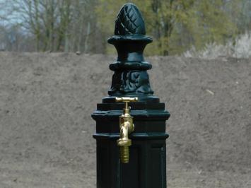 Standing fountain - alu - dark green - water tap