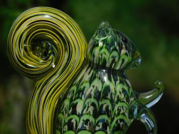 Glasfigur „Eichhörnchen“ – Handgefertigtes, glasgeblasenes Kunstwerk