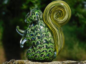 Glasfigur „Eichhörnchen“ – Handgefertigtes, glasgeblasenes Kunstwerk