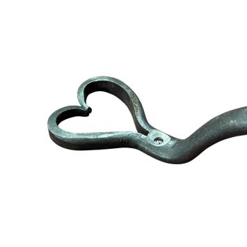 “Heart” door handle – wrought iron – 23 cm in size – classic design