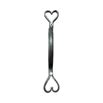 “Heart” door handle – wrought iron – 23 cm in size – classic design