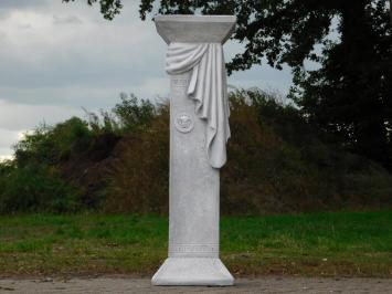 Griechischer Sockel mit Medusa-Draperie – 100 cm – Steinsäule