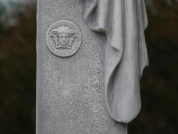 Griechischer Sockel mit Medusa-Draperie – 100 cm – Steinsäule