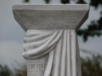 Griechischer Sockel mit Medusa-Draperie – 100 cm – Steinsäule
