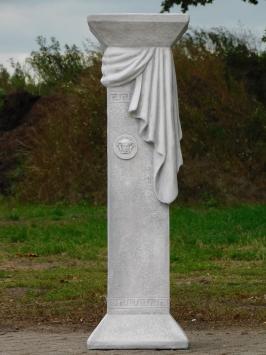 Griechischer Sockel mit Medusa-Draperie – 100 cm – Steinsäule