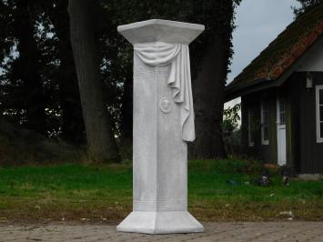 Griechischer Sockel mit Medusa-Draperie – 100 cm – Steinsäule