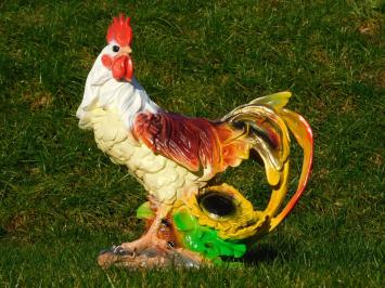 Hahn XL in Farbe - 60 cm - Polystone