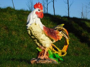 Hahn XL in Farbe - 60 cm - Polystone