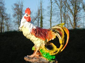 Hahn XL in Farbe - 60 cm - Polystone