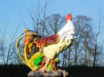 Hahn XL in Farbe - 60 cm - Polystone