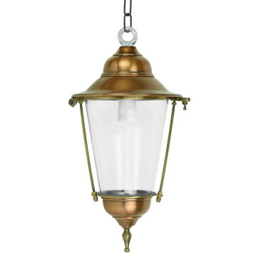 Pendant Lamp Sneek copper - Brass - on Chain - 54 cm