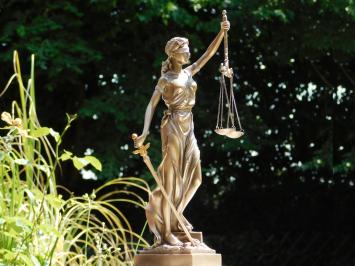 Justitia-Statue – Bronzeoptik – 35 cm – Polystone