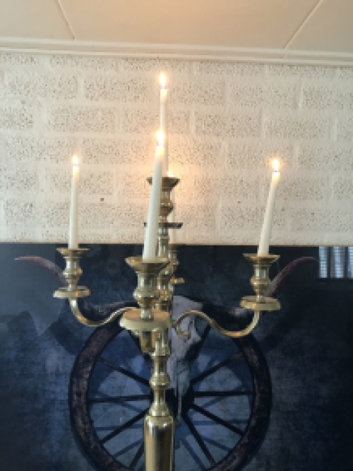 Große Stehwandleuchte – 120 cm – Aluminium – Rohgold