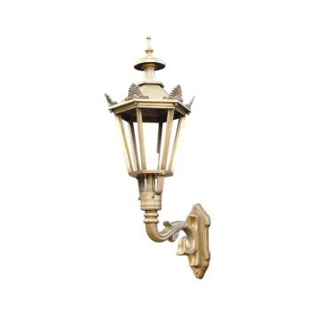 Prachtige klassieke wandlamp Karel - messing gepatineerd