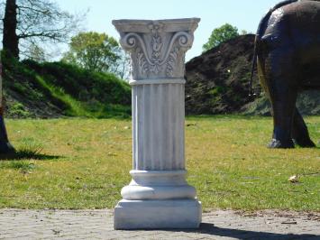 Classic Pedestal with Capital – 80 cm – Solid Stone