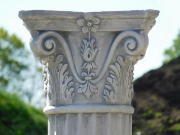 Classic Pedestal with Capital – 80 cm – Solid Stone