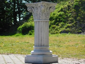 Classic Pedestal with Capital – 80 cm – Solid Stone