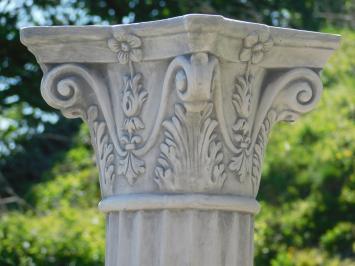 Classic Pedestal with Capital – 80 cm – Solid Stone