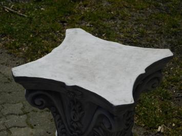 Classic Pedestal with Capital – 80 cm – Solid Stone
