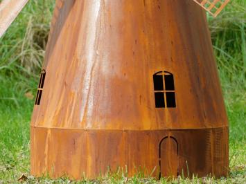 Classic Windmill XL - 110 cm - Metal - Rust-look