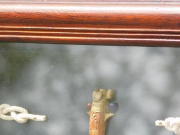 Maritime Wanddekoration mit Schiffsknoten und Uhr - 66 cm