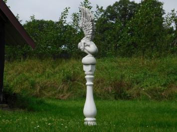 Kneeling Angel on Pedestal - 167 cm - Stone