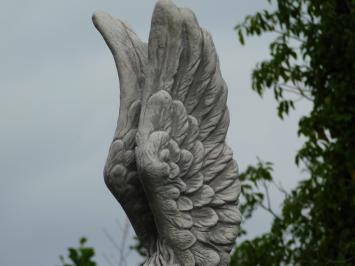 Kneeling Angel on Pedestal - 167 cm - Stone