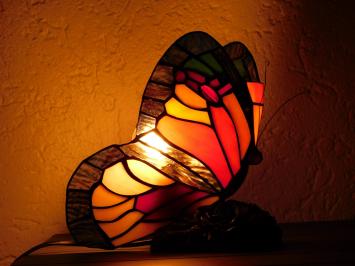 Butterfly Lamp - Tiffany Style - Ambient Lamp - Colorful