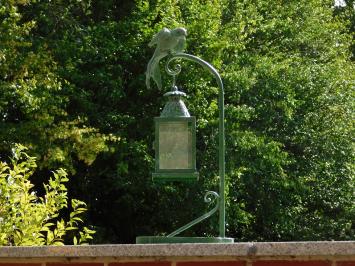 Metalen Windlicht met Standaard en Vogel – 60 cm - Retro Buitenlantaarn